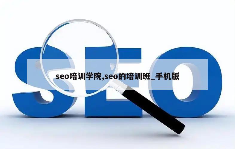 seo培训学院,seo的培训班_手机版